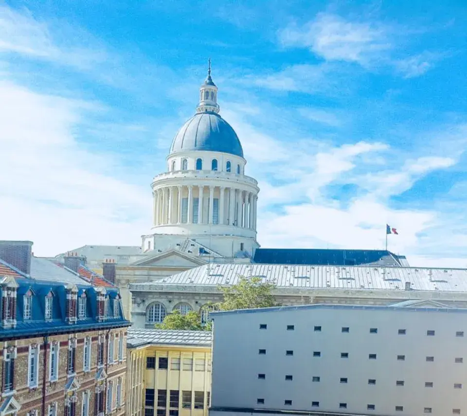 vue du Panthéon depuis l'irjs