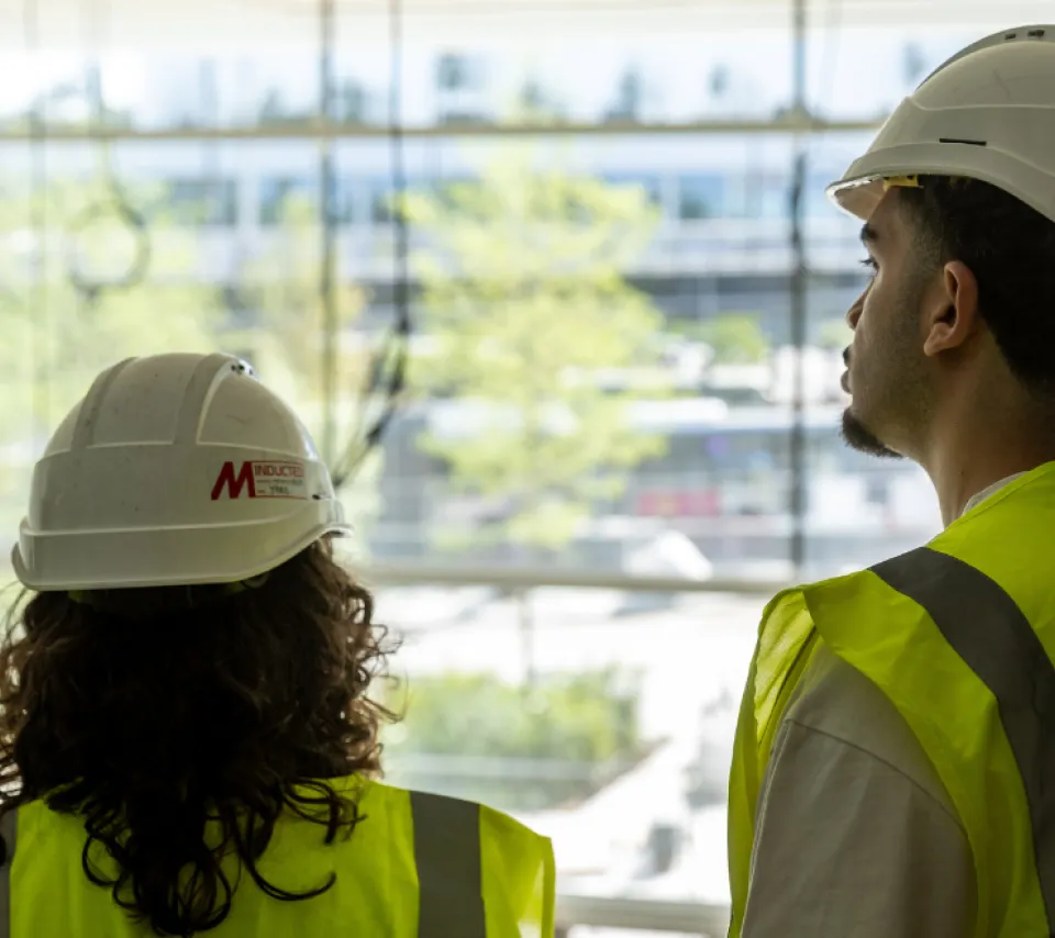 Étudiants visitant le centre La Chapelle