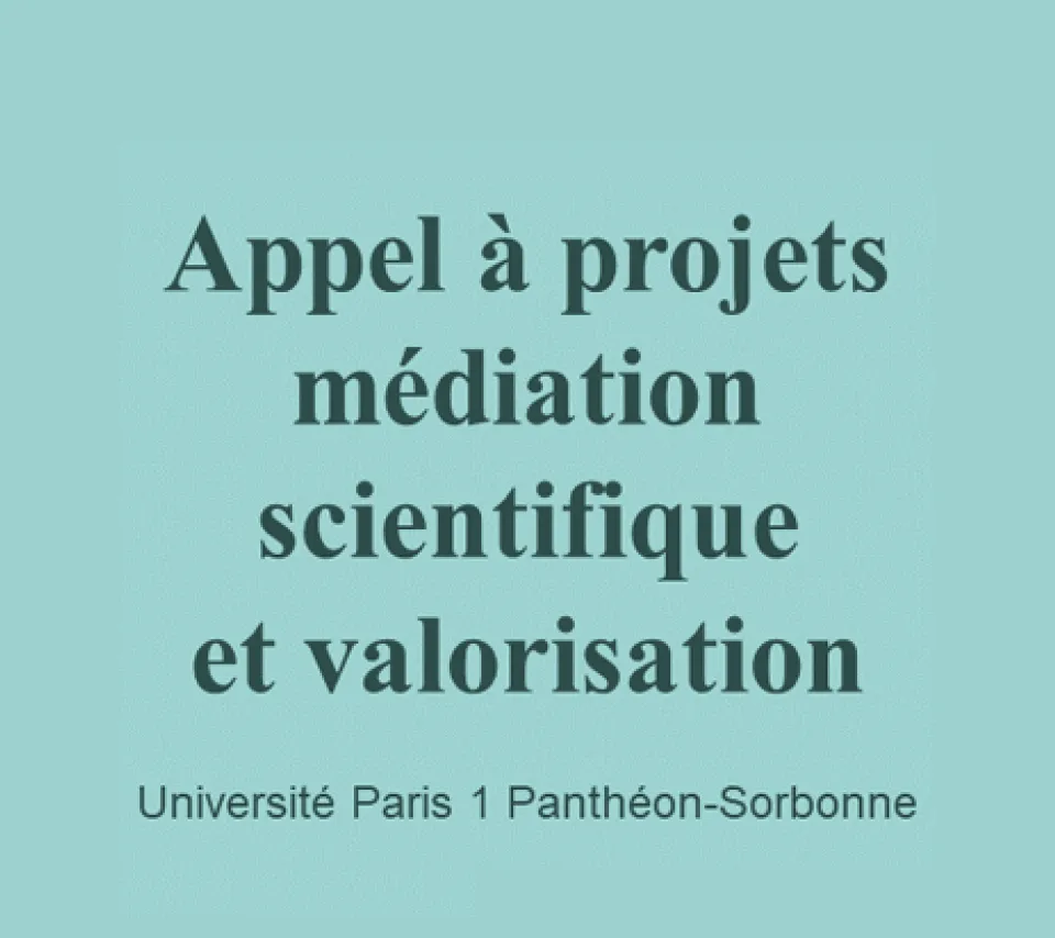 Appel à projets médiation scientifique et valorisation 
