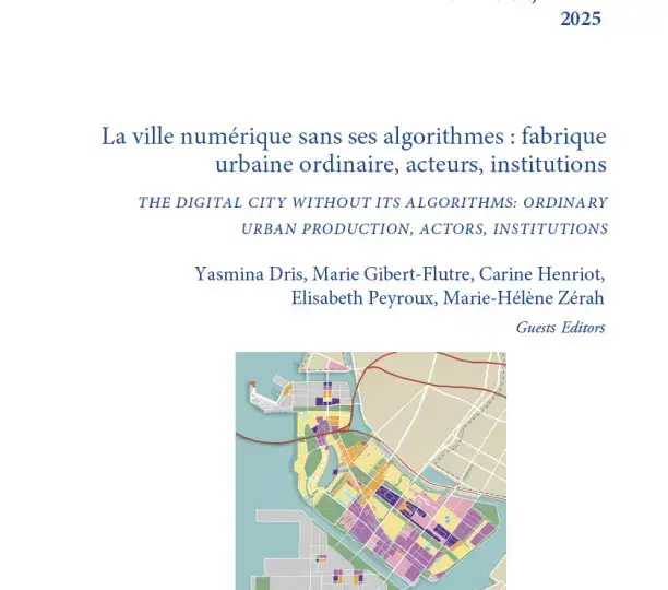 La ville numérique sans ses algorithmes: fabrique urbaine ordinaire, acteurs, institutions